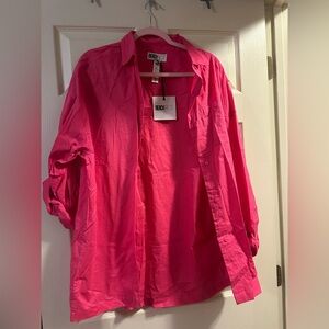 Beach Riot Button Down Cover Up